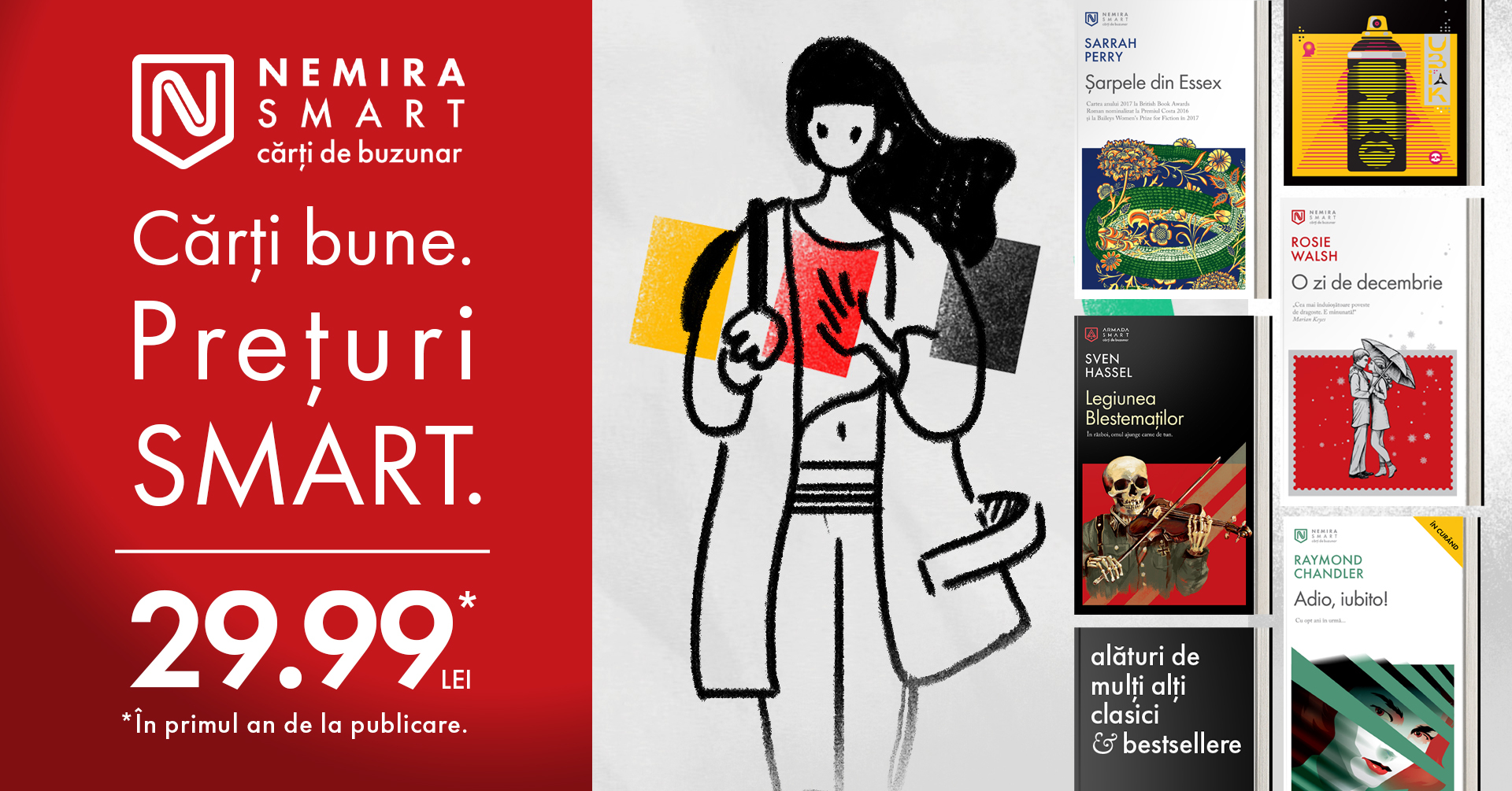 Editura Nemira lansează colecția Nemira SMART: clasici și bestsellere într-un nou format prietenos cu buzunarul