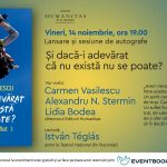 Lansare și sesiune de autografe – Carmen Vasilescu, „Și dacă-i adevărat că nu există nu se poate?”