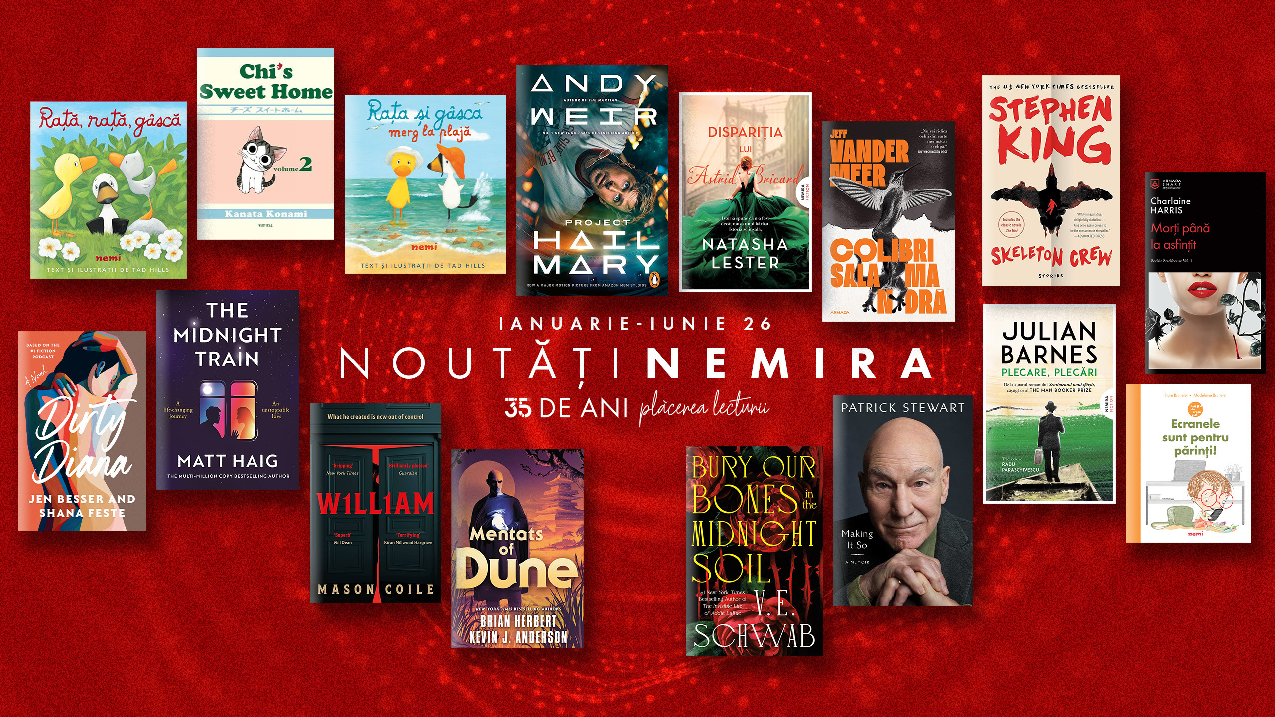 Nemira celebrează 35 de ani de plăcerea lecturii cu povești memorabile, titluri-eveniment, autori consacrați și proiecte curajoase 