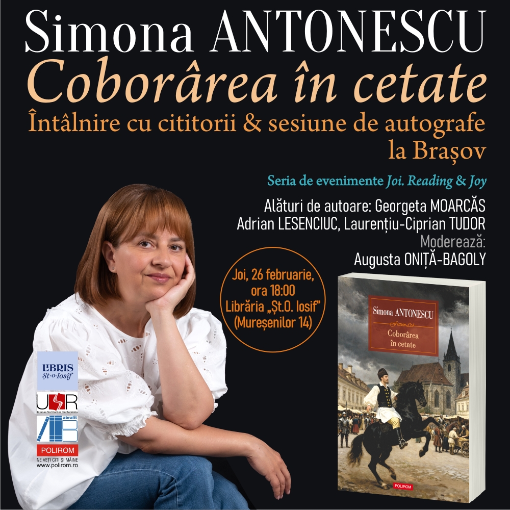 Simona Antonescu, „Coborârea în cetate”. Întâlniri cu cititorii la Brașov