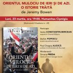 Dezbatere și lansare de carte: „Orientul Mijlociu de ieri și de azi. O istorie trăită” de Jeremy Bowen