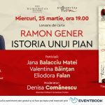 ​Lansare de carte: „Istoria unui pian“ de Ramon Gener, 25 martie, Cișmigiu