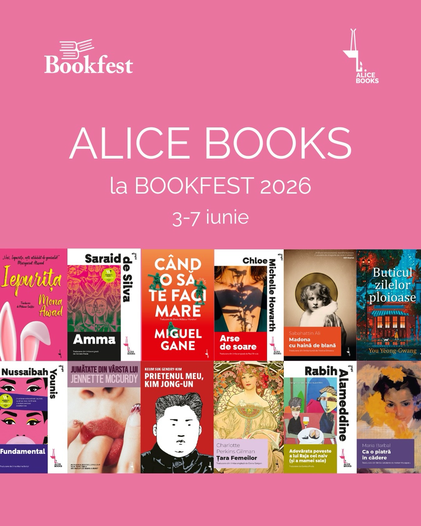 Alice Books participă pentru prima dată la Bookfest cu lansări speciale, evenimente și întâlnirea lui Miguel Gane cu cititorii