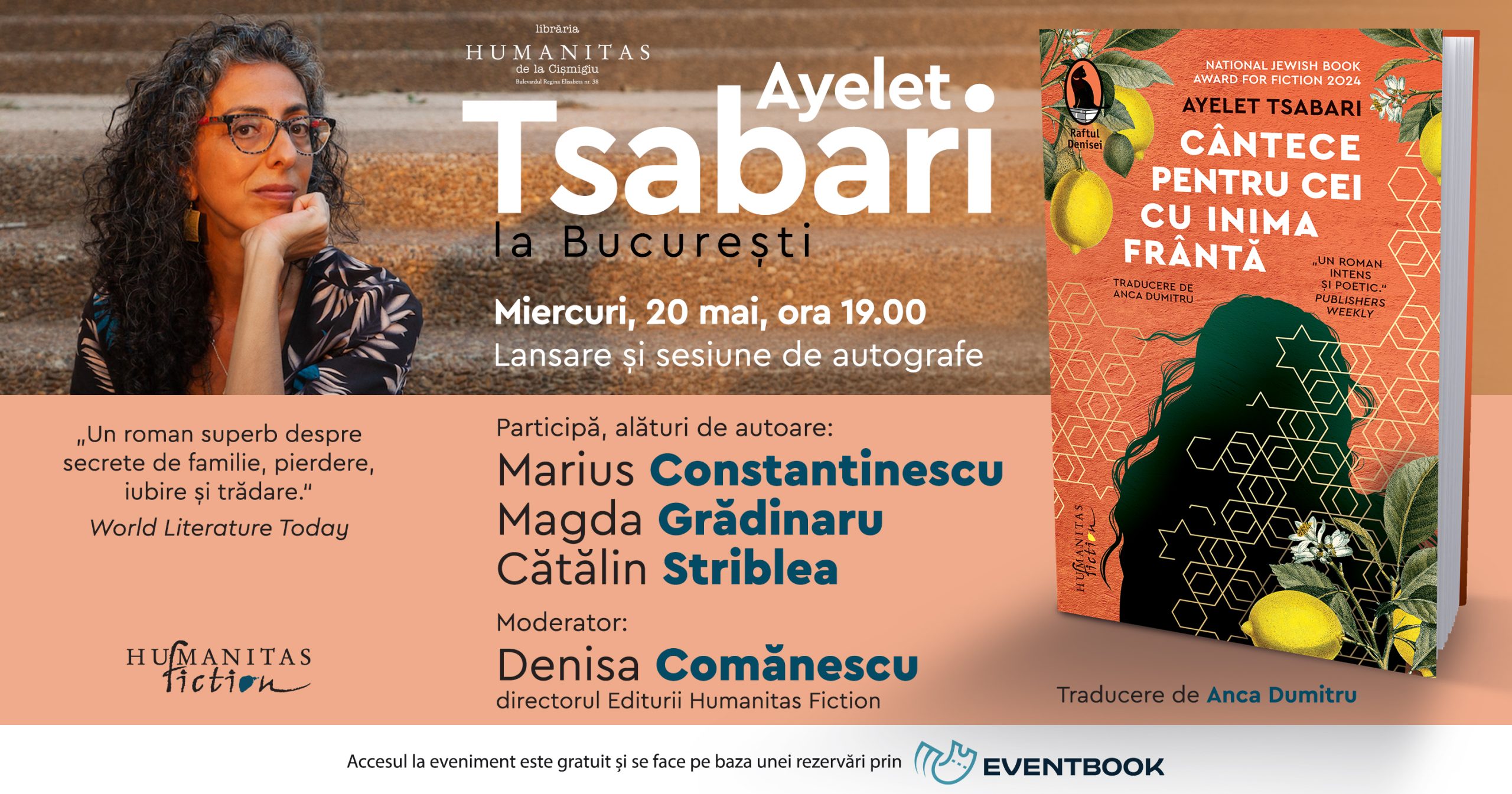 Ayelet Tsabari la București pe 19-20 mai