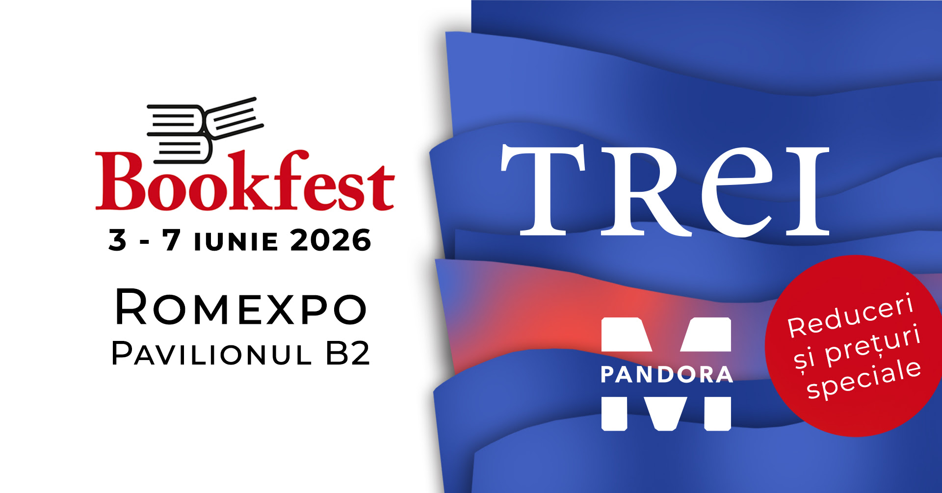 Editura Trei la Salonul de carte Bookfest 2026