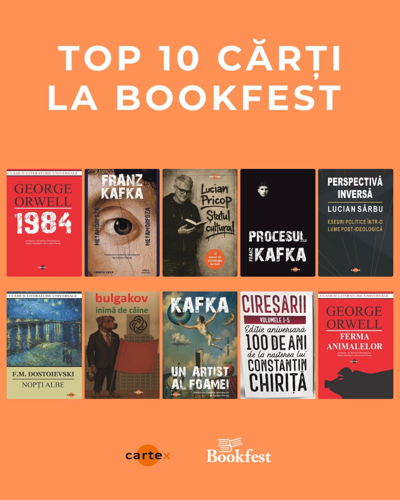 Editura Cartex: Top 10 cărți la Bookfest 2026