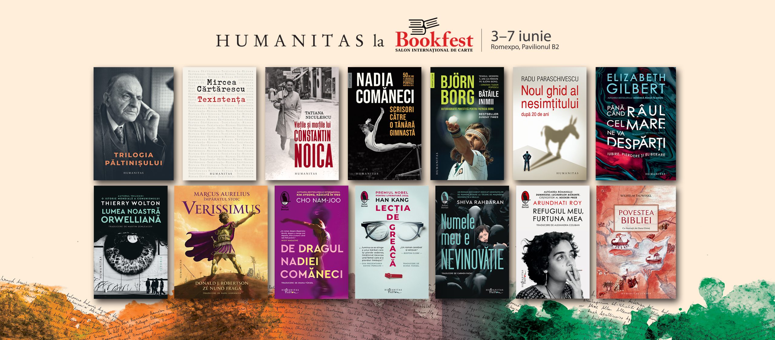 Humanitas, Humanitas Fiction și Humanitas Junior la Bookfest, 3–7 iunie