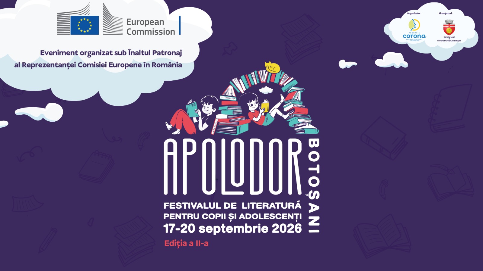 Autori din Germania, Bulgaria, Republica Moldova și România vin la a doua ediție a Festivalului APOLODOR de la Botoșani, între 17 și 20 septembrie 2026