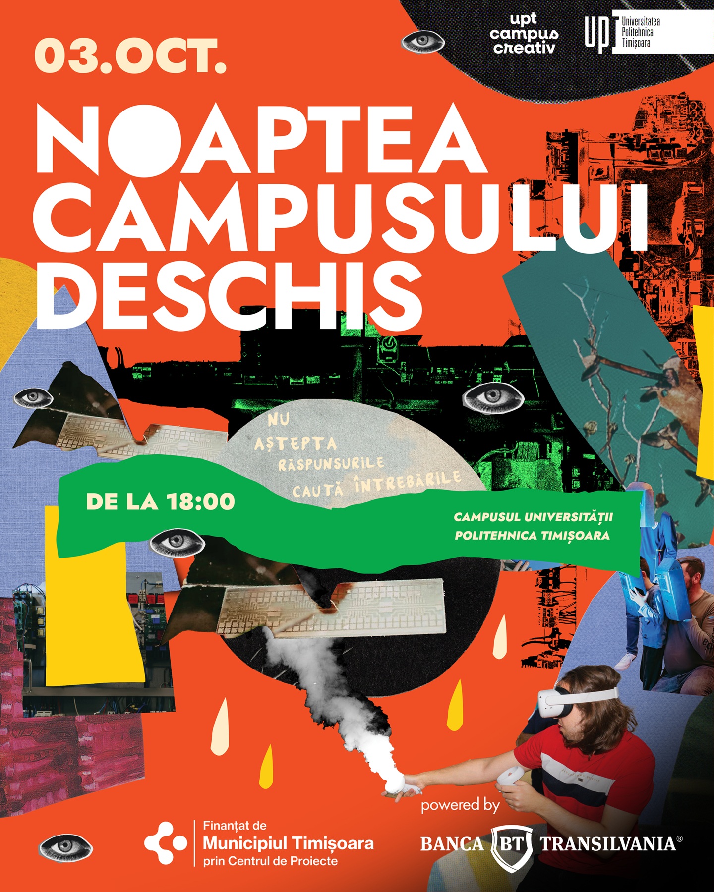 Noaptea Campusului Deschis revine cu a patra ediție la Universitatea Politehnica Timișoara! 