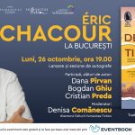Éric Chacour la București. Lansarea romanului „Ce știu despre tine”